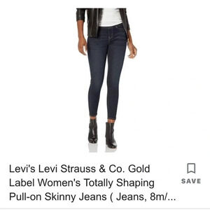 Signature Levi’s Strauss, 10S, gold label skinny mid rise pullon, 5pocket design
